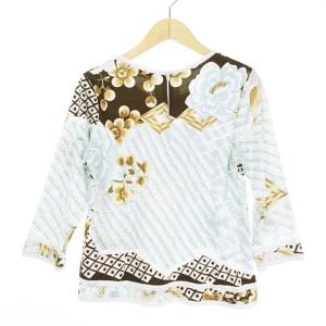 LEONARD FASHION カットソー コットン ロゴ入り 総柄 40 マルチカラー