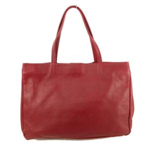 russet 美品 レザー トートバッグ レッド ゴールドロゴ