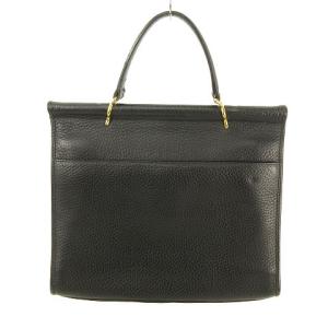 VALENTINO GARAVANI ヴィンテージ レザーハンドバッグ ブラック