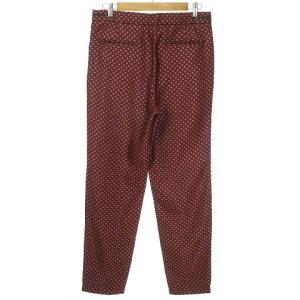EMPORIO ARMANI W1P290 W1263 2017 ジャガード スラックスパンツ 48 レッド
