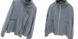 EMPORIO ARMANI スタンドカラースイングトップ 54 ブルー