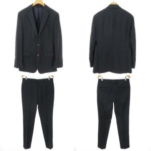 Brooks Brothers 1818 MILANO REDA生地 シングルスーツセットアップ 38R W32 ネイビー