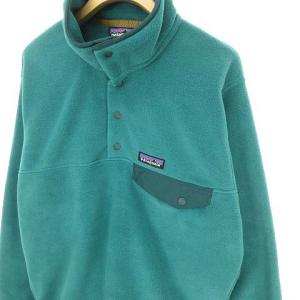 Patagonia 25580 FA21 ライトウェイト シンチラ スナップT プルオーバー フリース ジャケット XS グリーン系