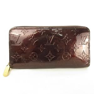 M93522 モノグラム ヴェルニ ジッピー アマラント ロングウォレット ブラウン系