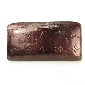LOUIS VUITTON M93522 モノグラム ヴェルニ ジッピー アマラント ロングウォレット ブラウン系
