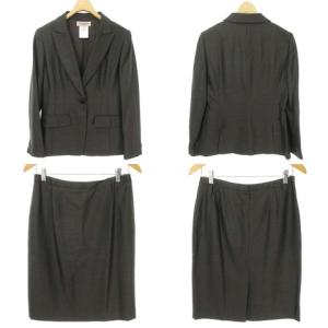 GIVENCHY BOUTIQUE スカートスーツセットアップ 40 チャコールグレー