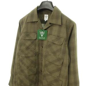 South2 West8 KP831 6 Pocket Classic Shirt オープンカラー シャツ チェック 長袖 S