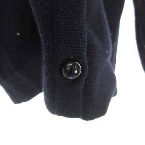 BLUE LABEL CRESTBRIDGE スパンコール刺繍ニットカーディガン 38 ネイビー