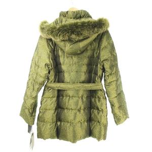 BALMAIN ダウンコート 撥水加工 6way フォックスファー付き グリーン