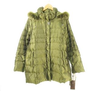 BALMAIN ダウンコート 撥水加工 6way フォックスファー付き グリーン