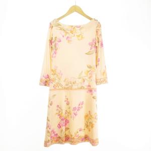 LEONARD FASHION ワンピース 花柄 1 オレンジ