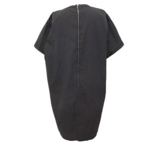 Drawer ワンピース ひざ丈 半袖 コットン 38 グレー