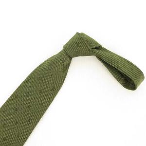 LOUIS VUITTON クラヴァット モノグラム ネクタイ シルク イタリア製 グリーン オリーブ IBO20