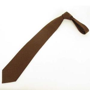 LOUIS VUITTON クラヴァット ネクタイ 英字 ロゴ 総柄 シルク イタリア製 ブラウン IBO20