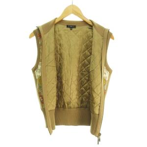 ETRO ベスト キルティング 異素材切り替え 42 ベージュ