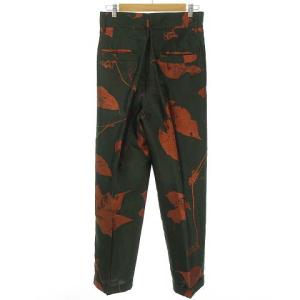 BED J.W. FORD Jacquard pattern ハイウエストパンツ グリーン