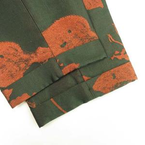 BED J.W. FORD Jacquard pattern ハイウエストパンツ グリーン