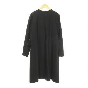 ADORE 531-5240133 ベルト装飾ワンピース レイヤード ウール 38 ブラック