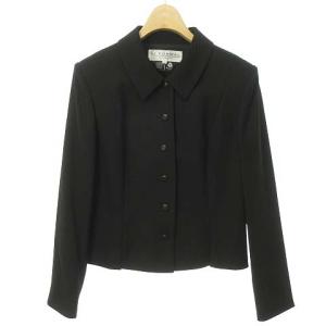 GIVENCHY HI FORMAL スカート スーツ セットアップ フォーマル ストライプ シルク 10 ブラック