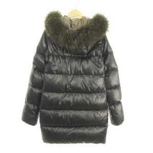 DUVETICA KAPPA カッパ ダウンコート 2way ファー付きフード ダウンジャケット パーカー 38 毛皮 タヌキ フィンラクーン