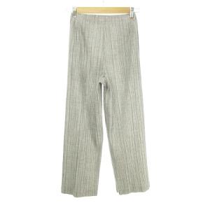 PLEATS PLEASE ISSEY MIYAKE イッセイミヤケ セミワイドパンツ  0 グレー