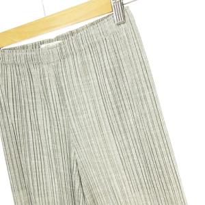 PLEATS PLEASE ISSEY MIYAKE イッセイミヤケ セミワイドパンツ  0 グレー