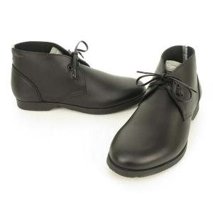 Salvatore Ferragamo Metro 2 WORLD チャッカブーツ レザー 7.5 ブラック