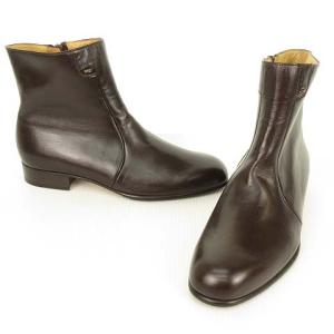 BALLY ジョッパー ブーツ ショート アンクル レザー 7 ダークブラウン