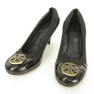 ハイヒール パンプス バレエシューズ ロゴ モチーフ 6 M ブラック