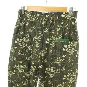 South2 West8 22SS Army String Pants KP877 ボタニカル柄 XS オリーブ系