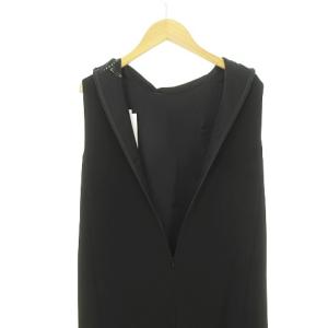 Theory 15AW チュニック ワンピース ネックリボン ノースリーブ S ブラック