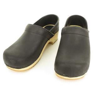 × Sanita CLOGS サボ シューズ サンダル レザー 38 ブラック