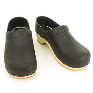 MHL. × Sanita CLOGS サボ シューズ サンダル レザー 38 ブラック