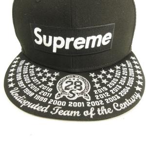 Supreme ×NEW ERA 21AW BOX LOGO ベースボールキャップ 帽子 7 1/2 ブラック