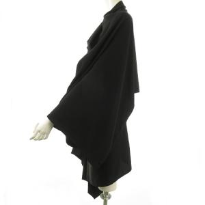 Y's 18AW アシンメトリーポンチョブラウス 2 黒