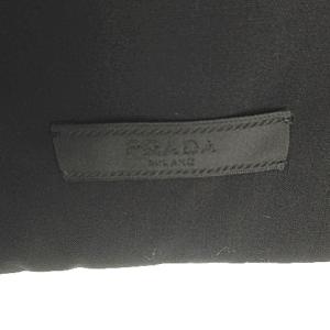 PRADA ストール 中綿入り 2way リバーシブル ショール マフラー ブラック ダークグレー