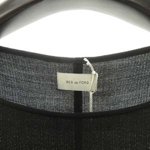 BED J.W. FORD 22SS-B-IN01 ウールポリエステルボートネックTシャツ 0 黒