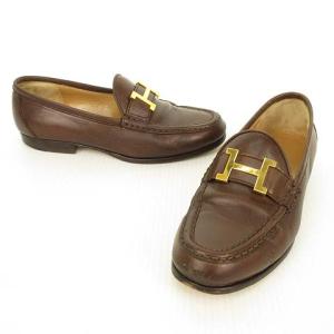 HERMES コンスタンス ローファー 35 茶