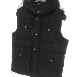 TOMORROWLAND ウール カシミヤ ダウン ベスト L ダークネイビー