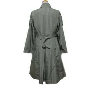 SYBILLA シルク ライナー付き トレンチコート 中綿 ベルト付き カーキ M X