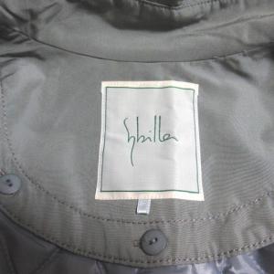 SYBILLA シルク ライナー付き トレンチコート 中綿 ベルト付き カーキ M X