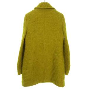 SYBILLA ミディアム丈 ウール コート アンゴラ混 M イエロー