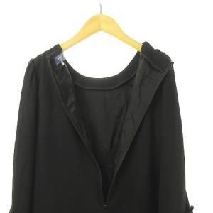 M'S GRACY YB-015511 ツイード切り替えチュニック 38 黒 白