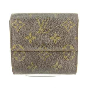 LOUIS VUITTON モノグラム ポルトモネ ビエ カルト クレディ M61652 ダブルホック 二つ折り 三つ折り ウォレット ブラウン