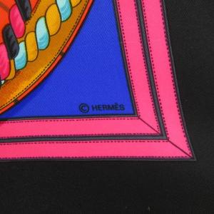 HERMES GRANDE TENUE カレ90 馬の礼装  シルク スカーフ 総柄 大判 マルチカラー