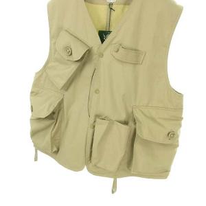 South2 West8 KP772 Tenkara Vest テンカラ ベスト トップス コットン ナイロン ギャバジン M ベージュ