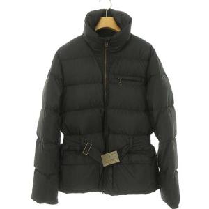 RALPH LAUREN SPORT ダウンジャケット ダウンコート バックル ベルト付き M ブラック