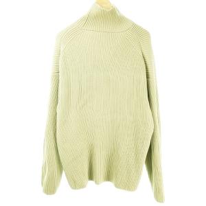 AURALEE 19AW SUPER FINE WOOL RIB KNIT TURTLE NECK BIG P
