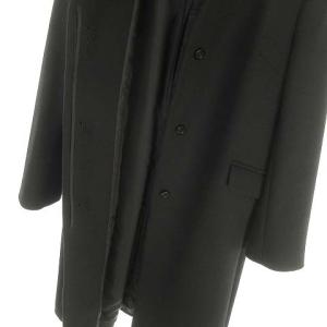 Paul Stuart ウール ビーバー ノーカラーコート 近年モデル 8 ブラック