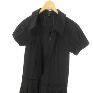 LOUIS VUITTON RW072B WLBL17C6H ミニ丈 シャツ ワンピース チュニック プルオーバー コットン 34 ダークネイビー